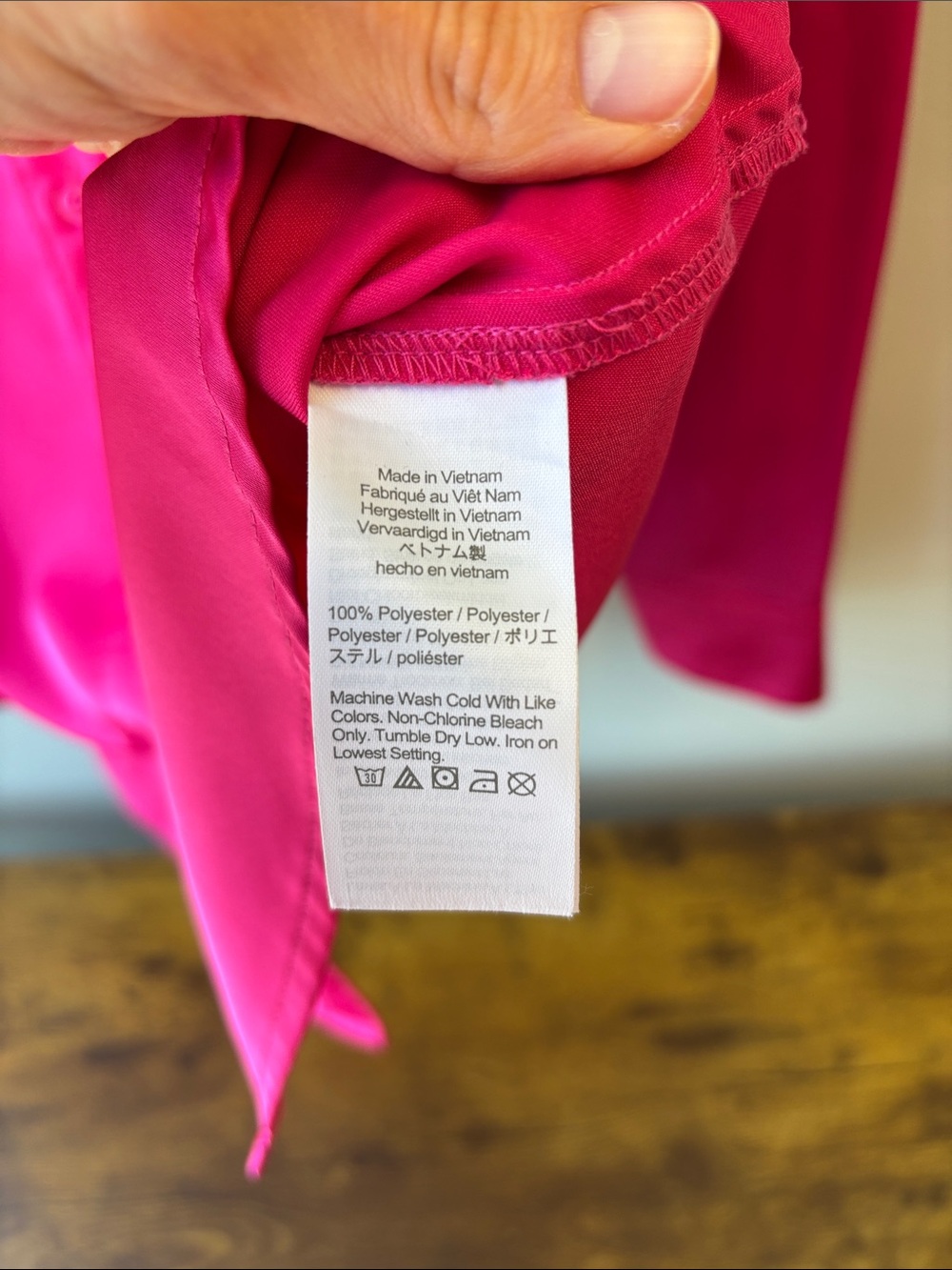 J. Crew Fuchsia Button-Front Blouse - Picture 4 of 7